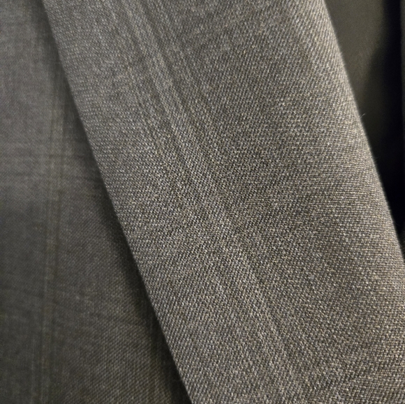 Joseph Abboud 2pc Suit Blue/Gray Plaid 48R/42 W 100% Italian Wool Mint - Picture 2 of 12